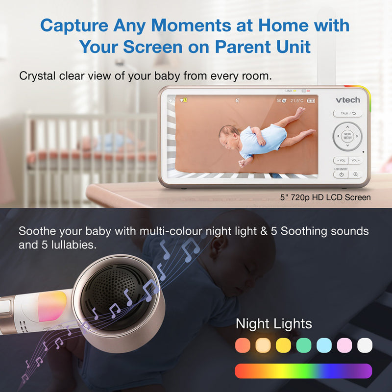 Vtech V-Care 2 RMVC2 5" Smart Monitor
