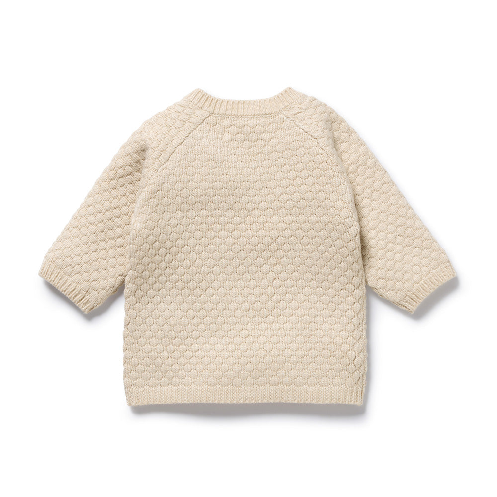 Wilson & Frenchy Cream Organic Knitted Bubble Kimono Cardigan