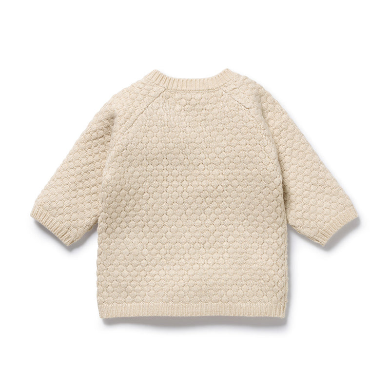 Wilson & Frenchy Cream Organic Knitted Bubble Kimono Cardigan