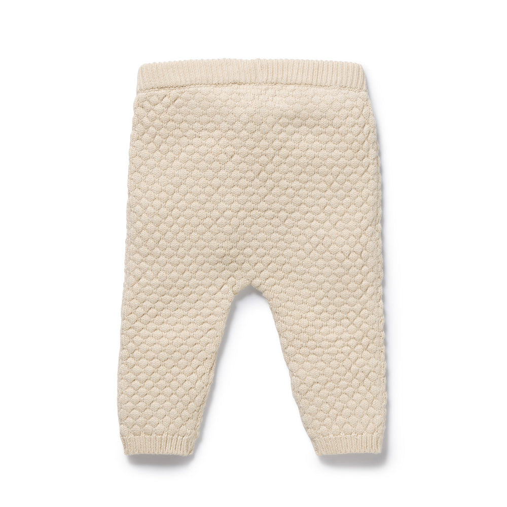 Wilson & Frenchy Cream Organic Knitted Bubble Legging