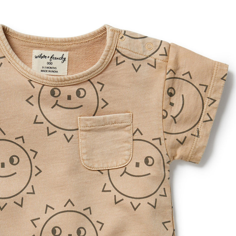 Wilson & Frenchy Happy Days Organic Sweat Growsuit