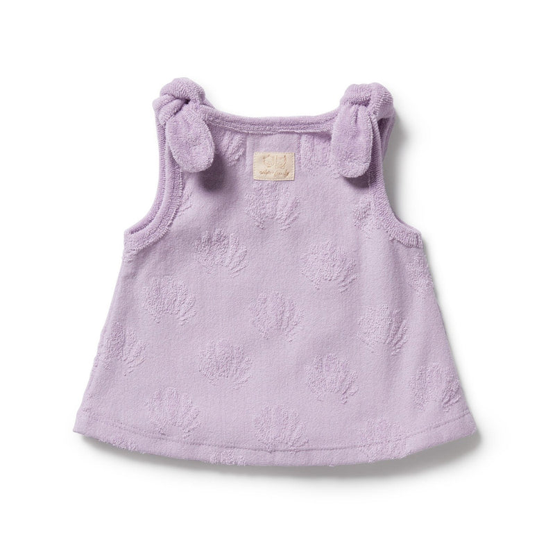 Wilson & Frenchy Lavender Shells Organic Terry Singlet