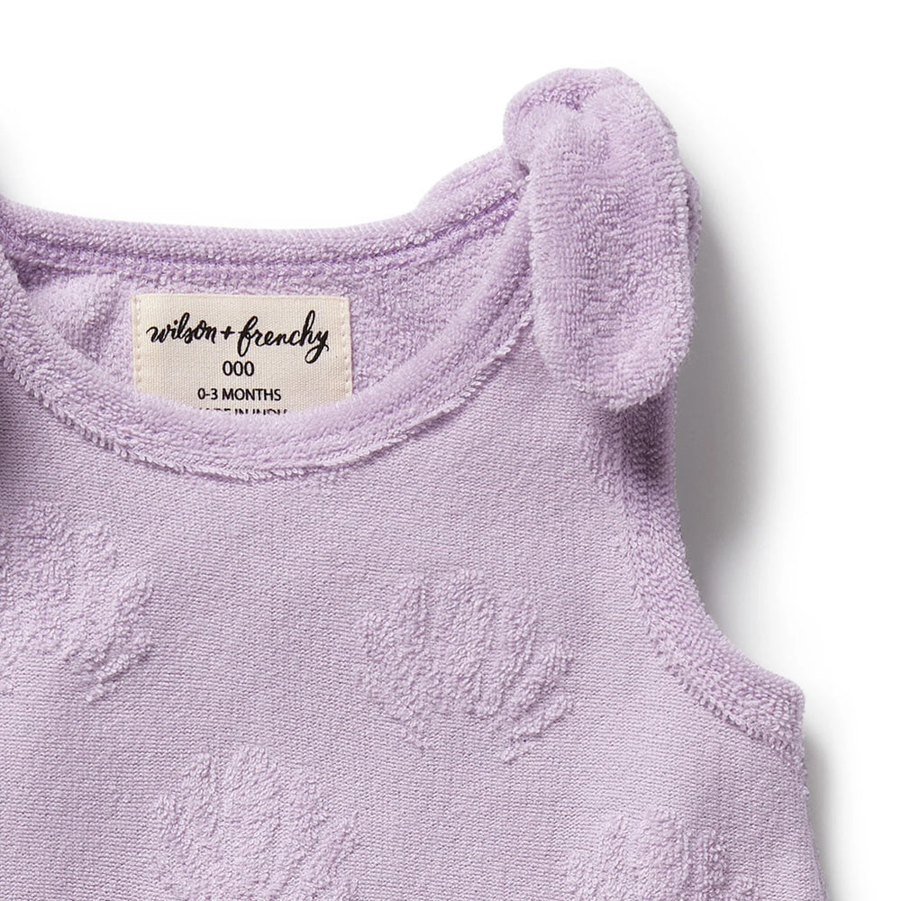 Wilson & Frenchy Lavender Shells Organic Terry Singlet