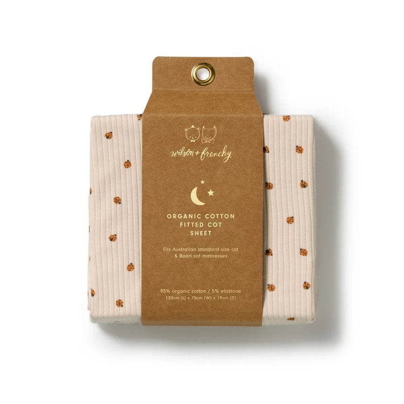 Wilson & Frenchy Little Lady Bugs Organic Cot Sheet