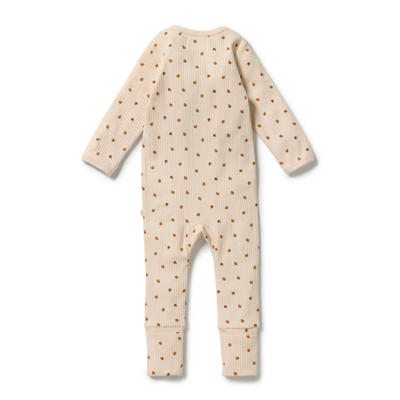 Wilson & Frenchy Little Lady Bugs Organic Zipsuit with Feet