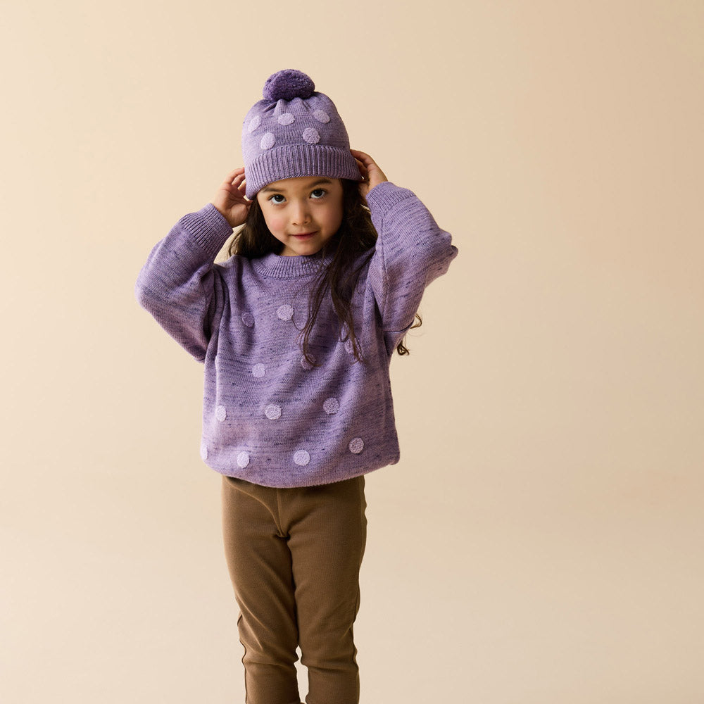Wilson & Frenchy Mulberry Organic Knitted Bauble Jumper