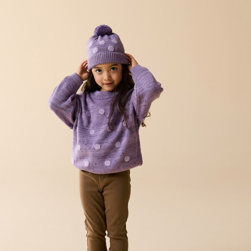 Wilson & Frenchy Mulberry Organic Knitted Bauble Jumper