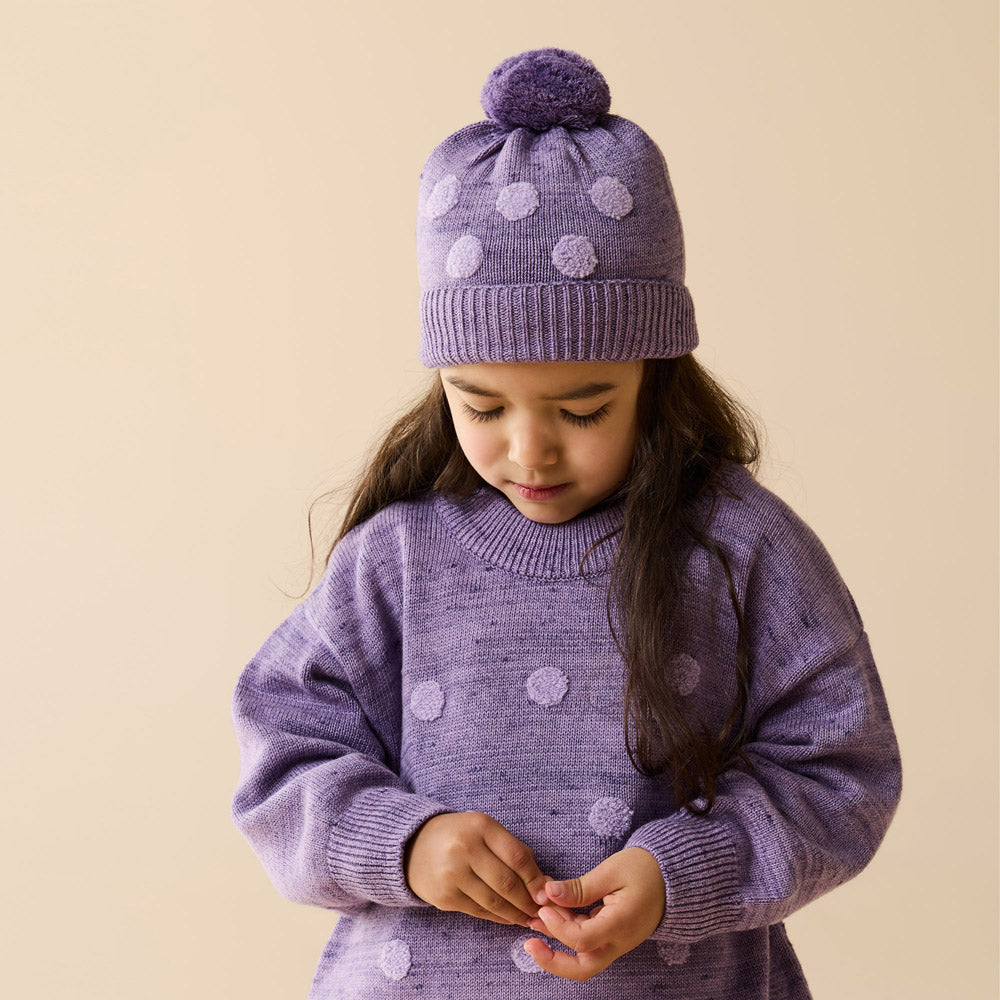 Wilson & Frenchy Mulberry Organic Knitted Bauble Jumper