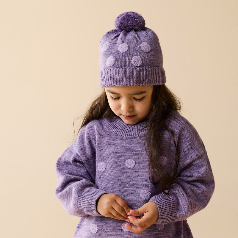 Wilson & Frenchy Mulberry Organic Knitted Bauble Jumper