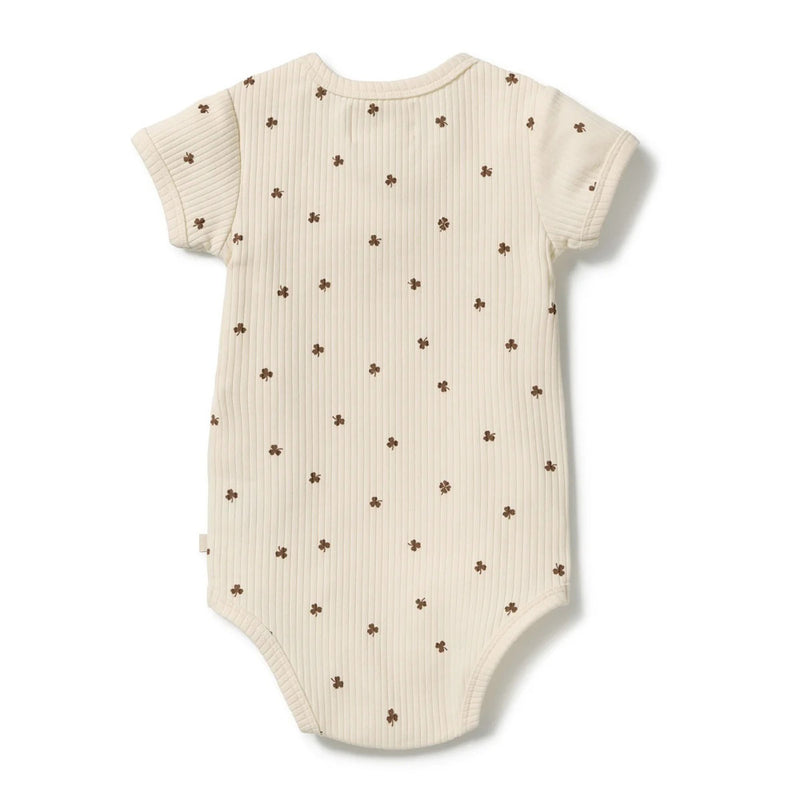 Wilson & Frenchy My Lucky Charm Organic Bodysuit Whispering Willows