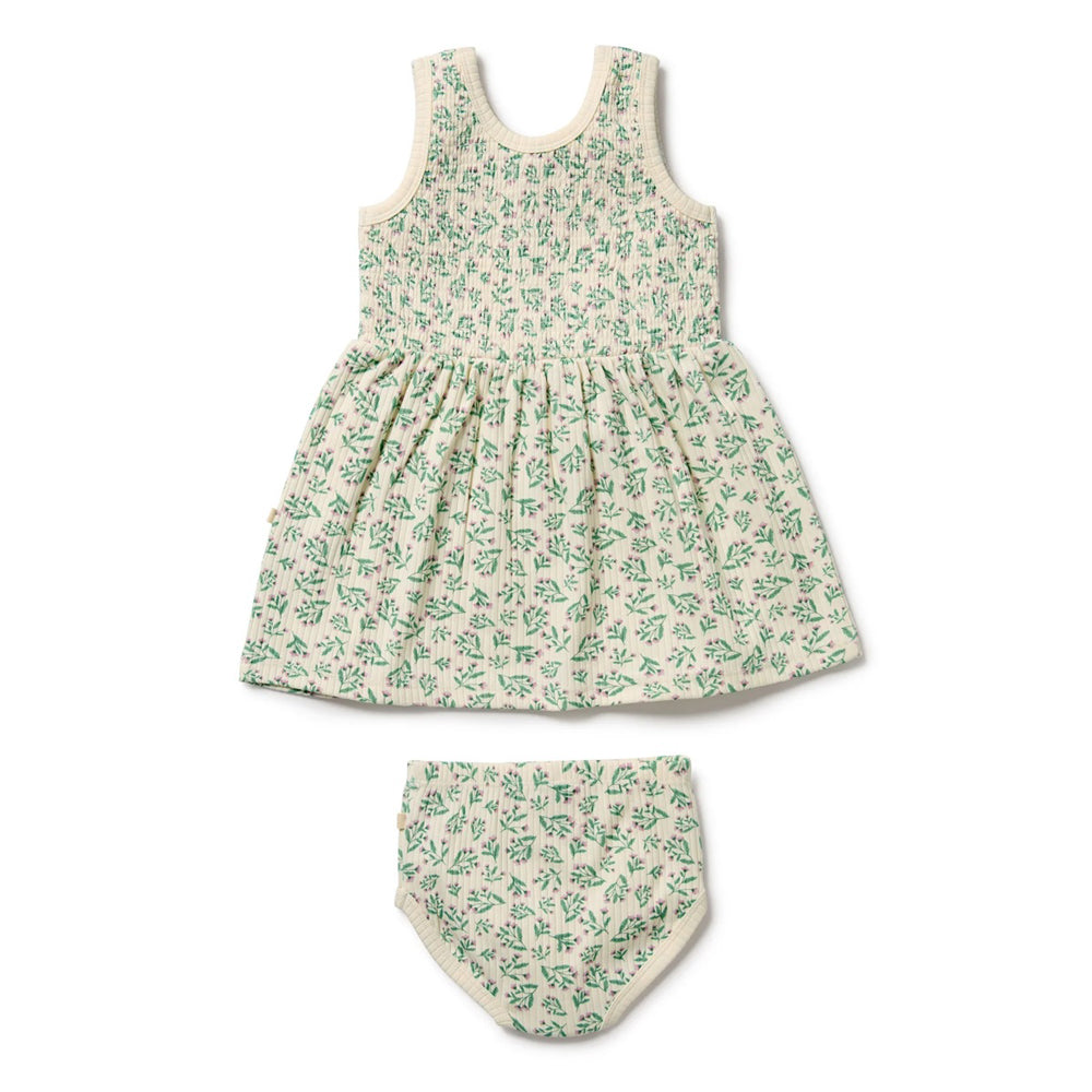 Wilson & Frenchy Periwinkle Organic Dress Set