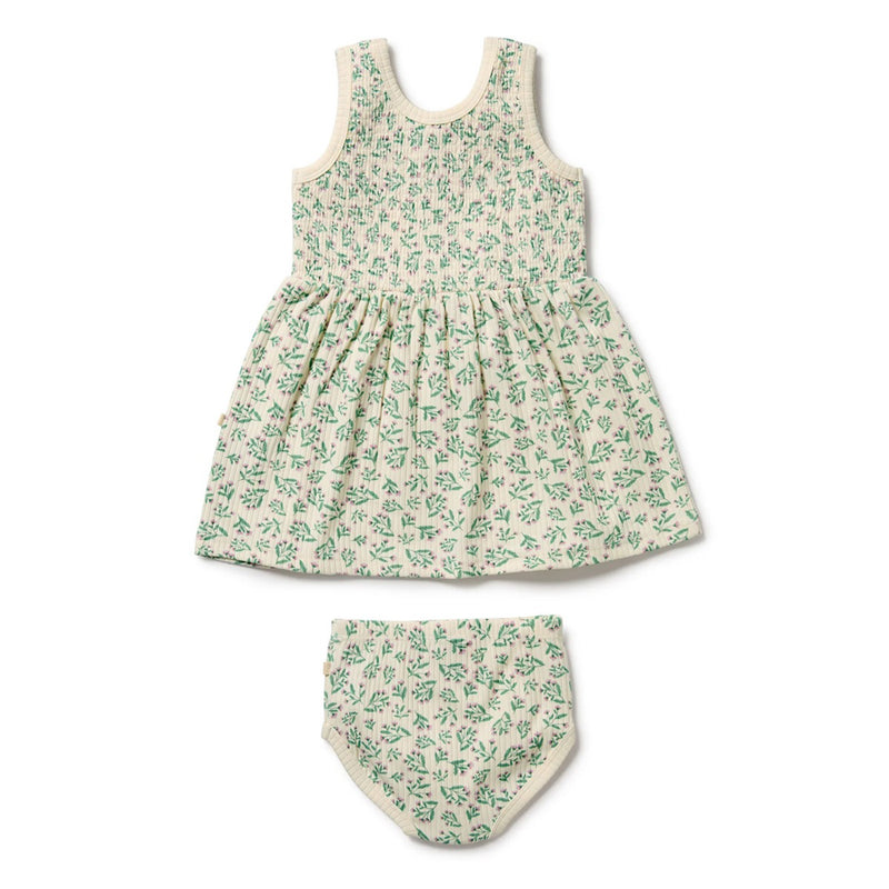 Wilson & Frenchy Periwinkle Organic Dress Set