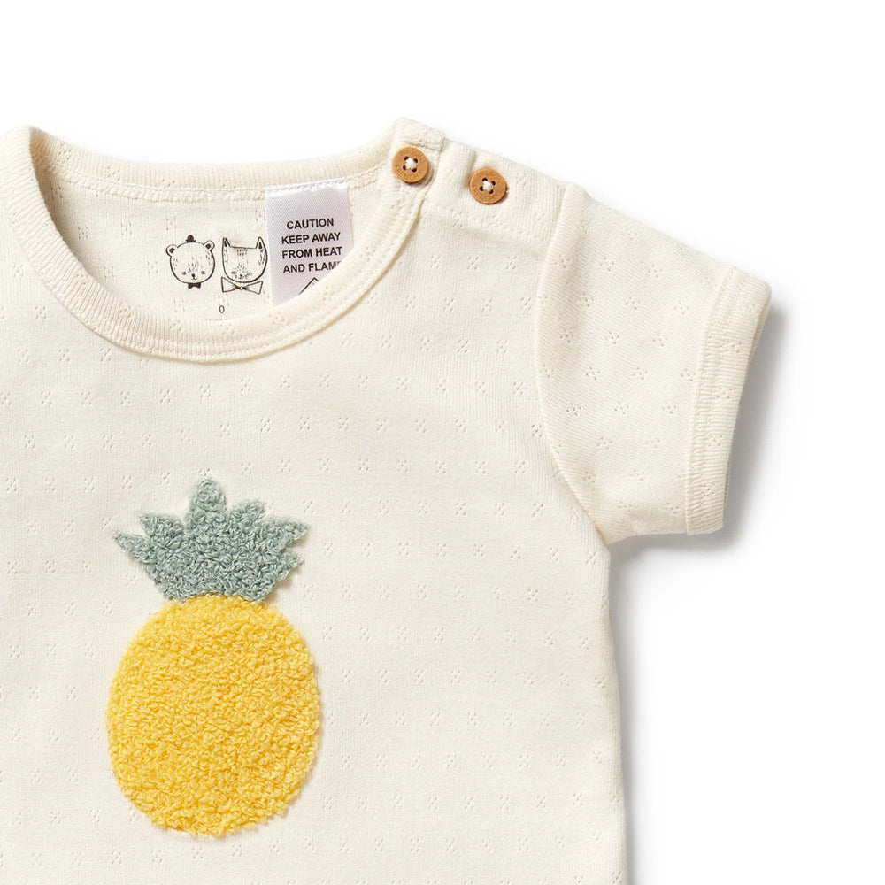 Wilson & Frenchy Piney Pals Organic Pointelle Bodysuit