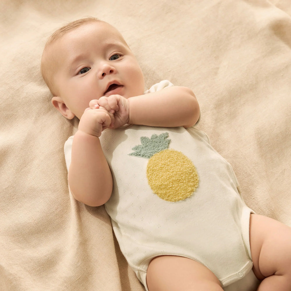 Wilson & Frenchy Piney Pals Organic Pointelle Bodysuit