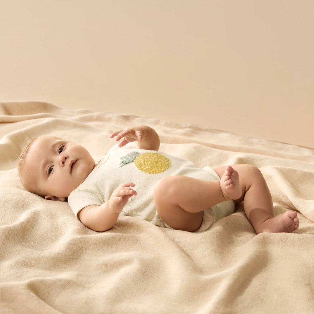 Wilson & Frenchy Piney Pals Organic Pointelle Bodysuit