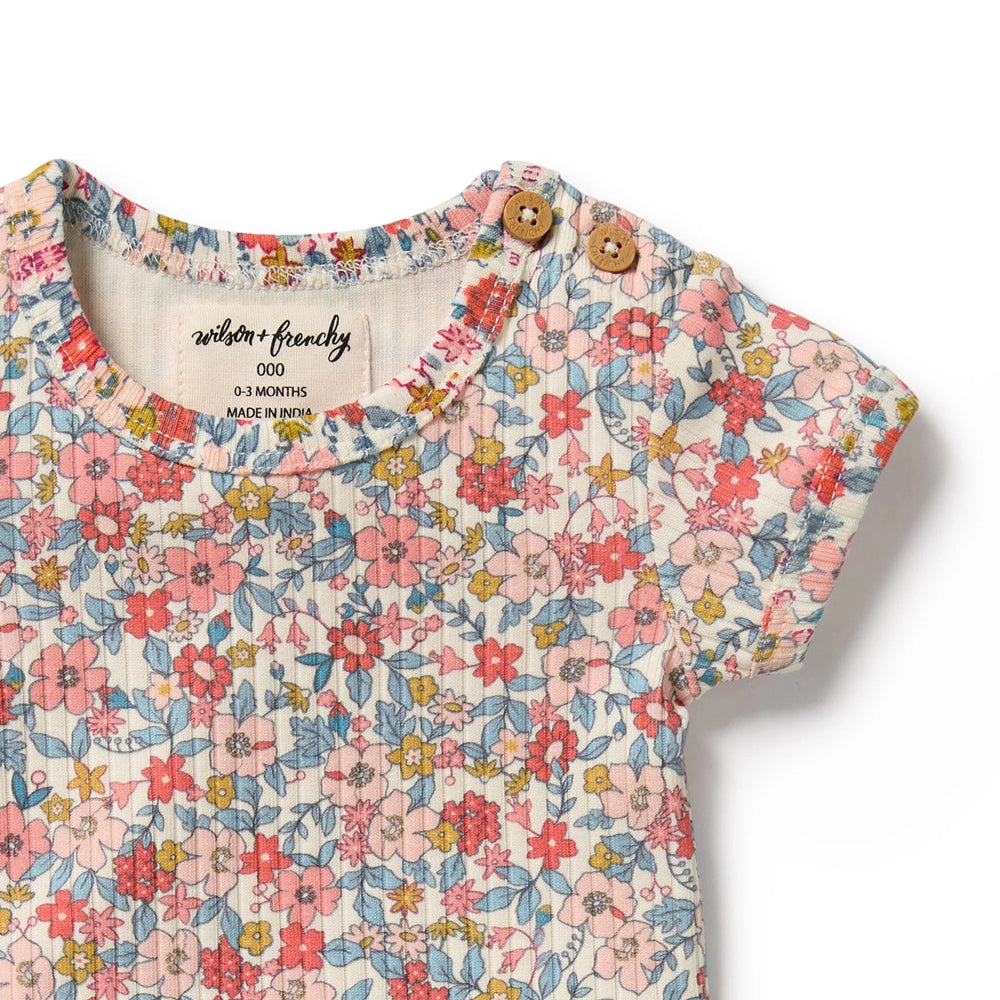 Wilson & Frenchy Summer Bloom Organic Bodysuit