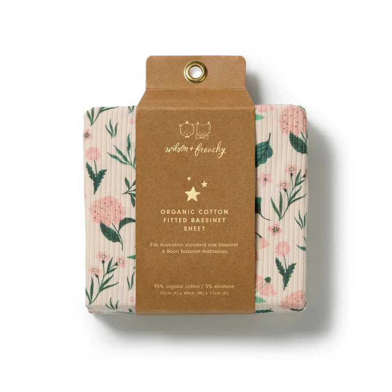 Wilson & Frenchy Sweet Bloom Organic Bassinet Sheet
