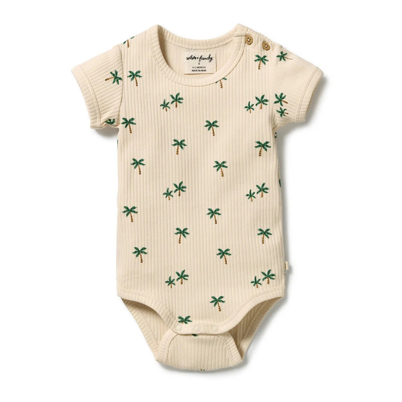 Wilson & Frenchy Tiny Palm Organic Bodysuit Make Every Day Count