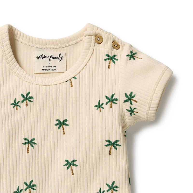 Wilson & Frenchy Tiny Palm Organic Bodysuit Make Every Day Count