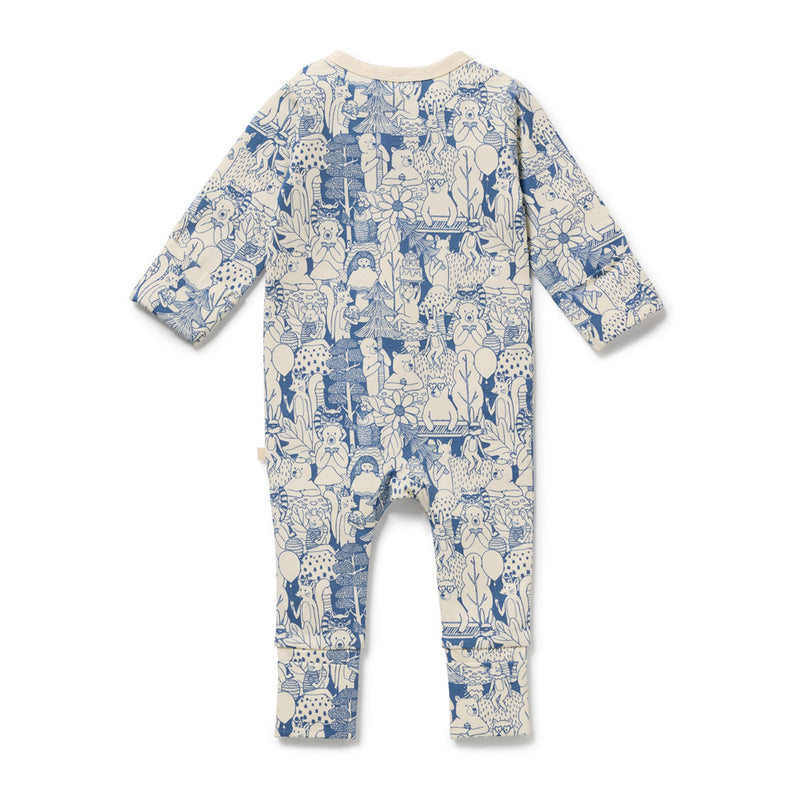 Wilson & Frenchy Woodland Adventures Organic Zipsuit with Feet