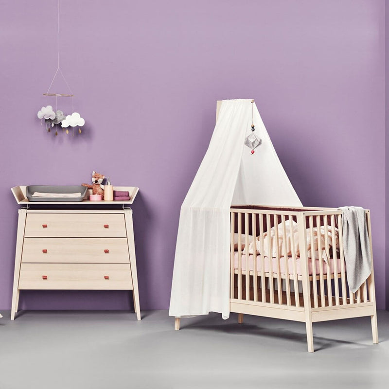Leander Linea Cot + Leander Mattress + Linea Dresser
