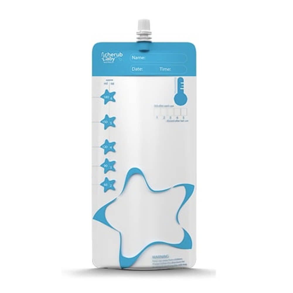 Cherub Baby Thermosensor Reusable Breast Milk Bags 10pk