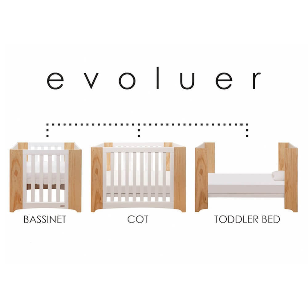 Cocoon Evoluer Cot + Mattress Set