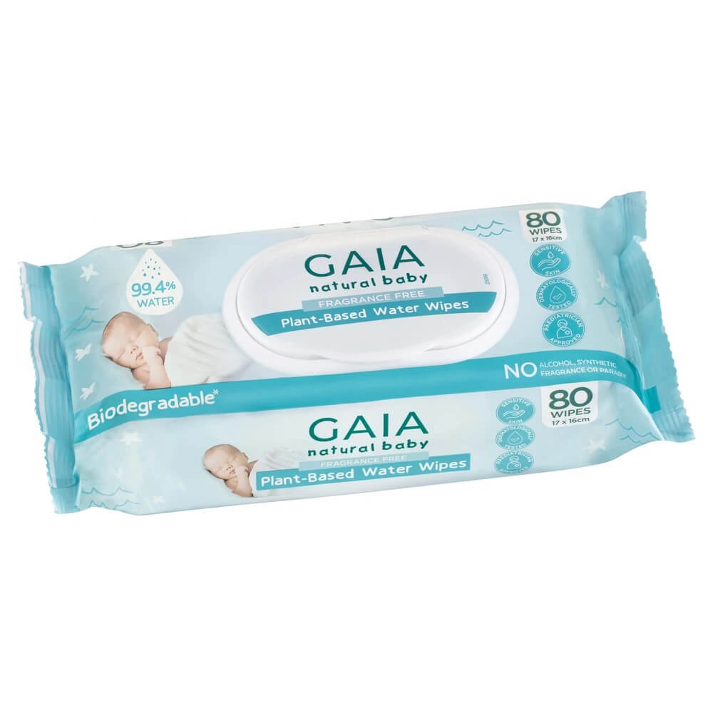 Gaia Plant Based Water Wipes