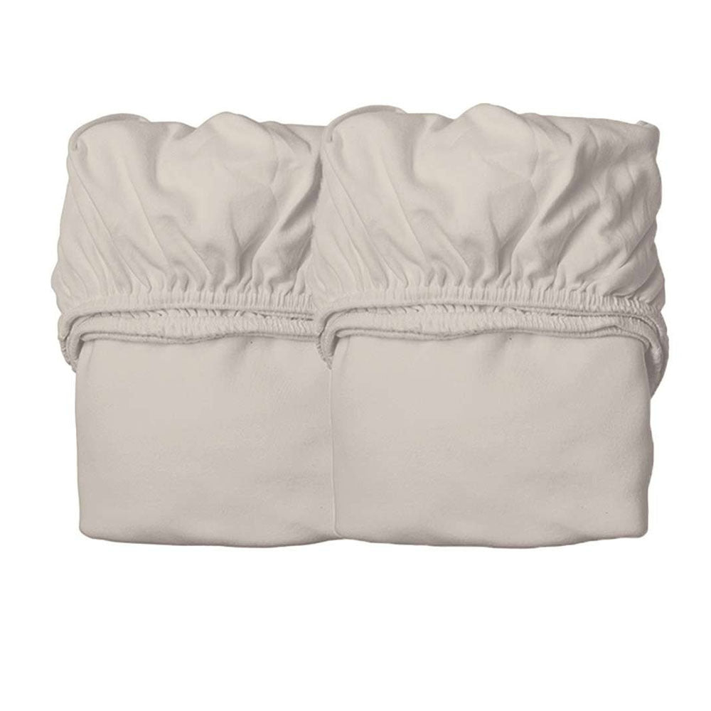 Leander Junior Bed Organic Fitted Sheet 2pk