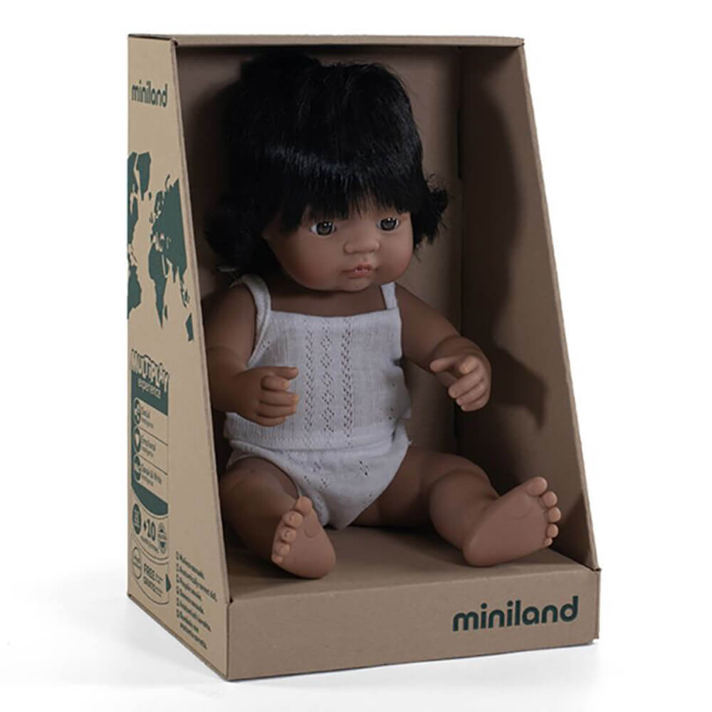 Miniland Hispanic Baby Doll 38cm