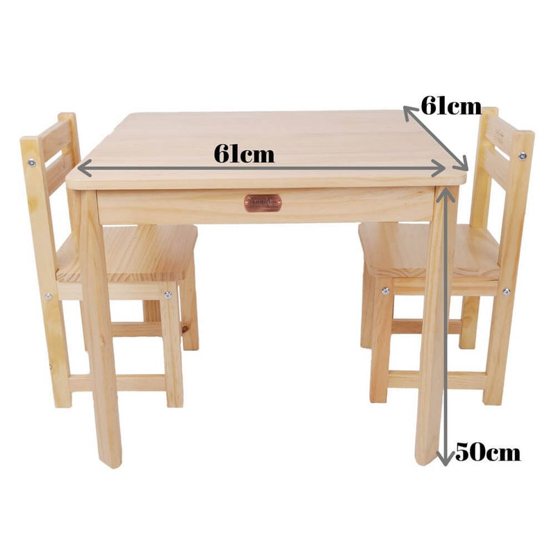 Tikk Tokk Little Boss Kids Table & Chairs Set Square