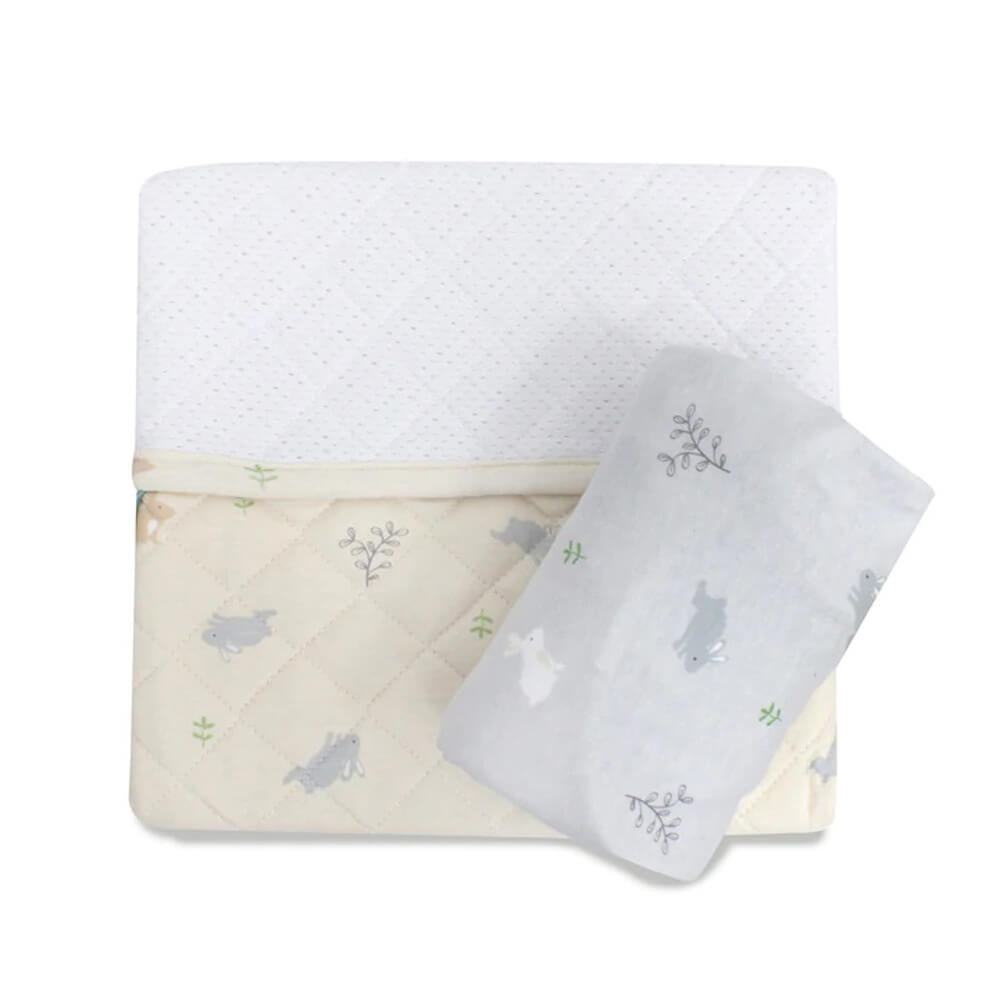 Bubba Blue Bunny Forest 2.5 TOG Sleep Pouch & Fitted Sheet Set