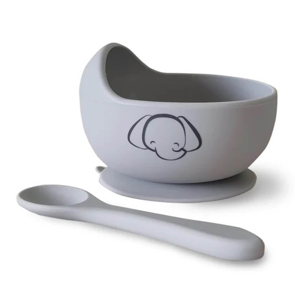 My Baby Silicone Duck Egg Bowl & Spoon Set