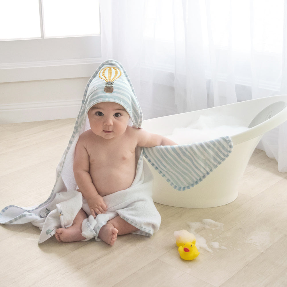 Living Textiles Up Up & Away Hooded Towel