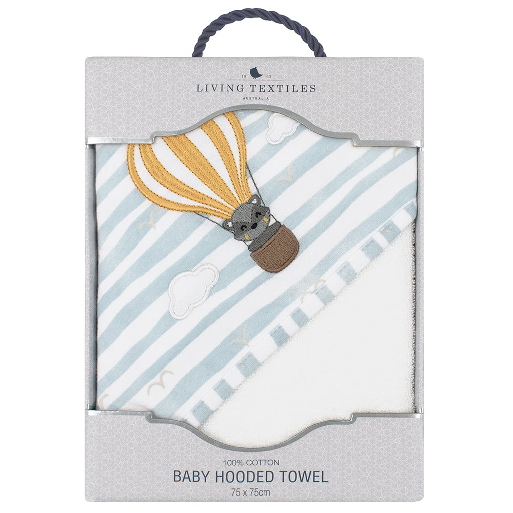 Living Textiles Up Up & Away Hooded Towel