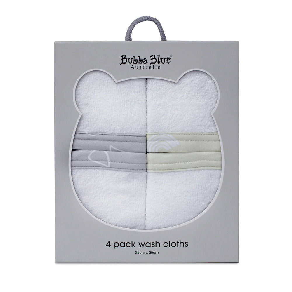 Bubba Blue Nordic 4pk Wash Cloth