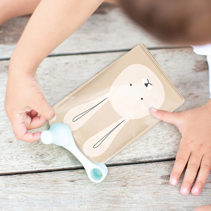 Cherub Baby On The Go Reusable Animal Food Pouches 150ml