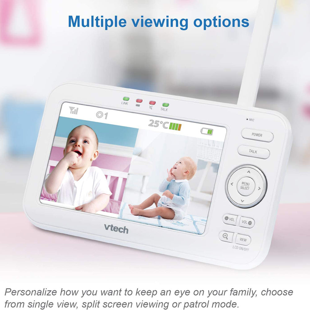 VTech BM5600 Video & Audio Baby Monitor With Motorised Pan & Tilt Camera