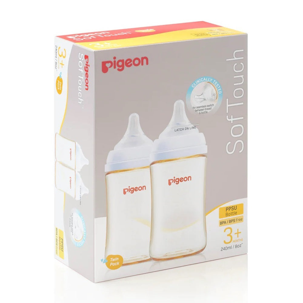 Pigeon Softouch III Bottle PPSU Twin Pack 240ml