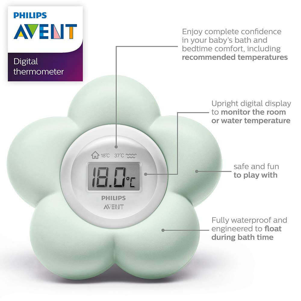AVENT Thermometer Innovative Philips Thermometer for Bath Time Baby