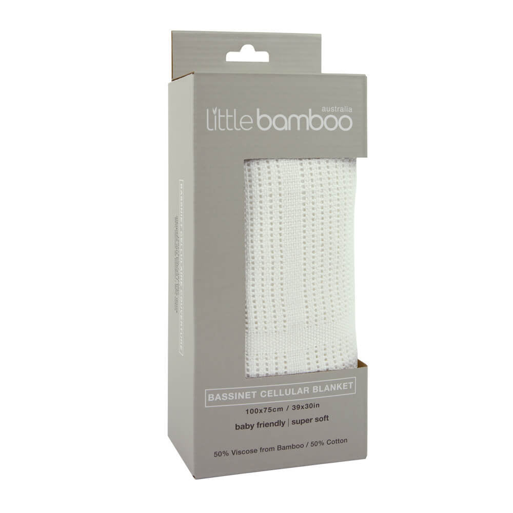 Little Bamboo Bassinet Cellular Blanket