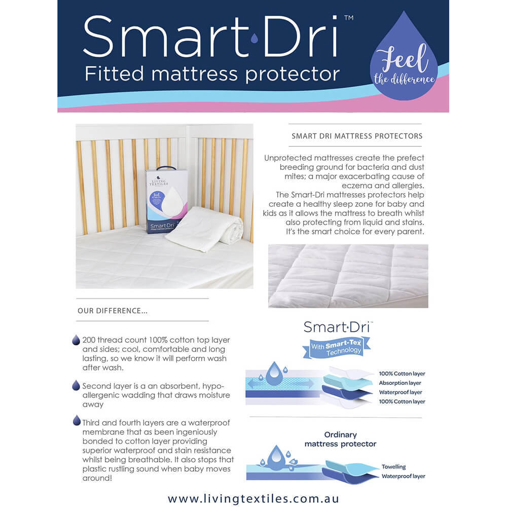 Living Textiles Smart-dri Mattress Protector